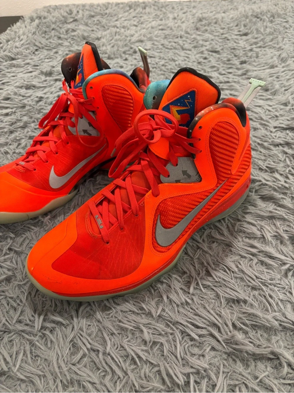 Nike LeBron 9 Big Bang 2022 Total Orange Men's Size 15 DH8006-800 Streetwear